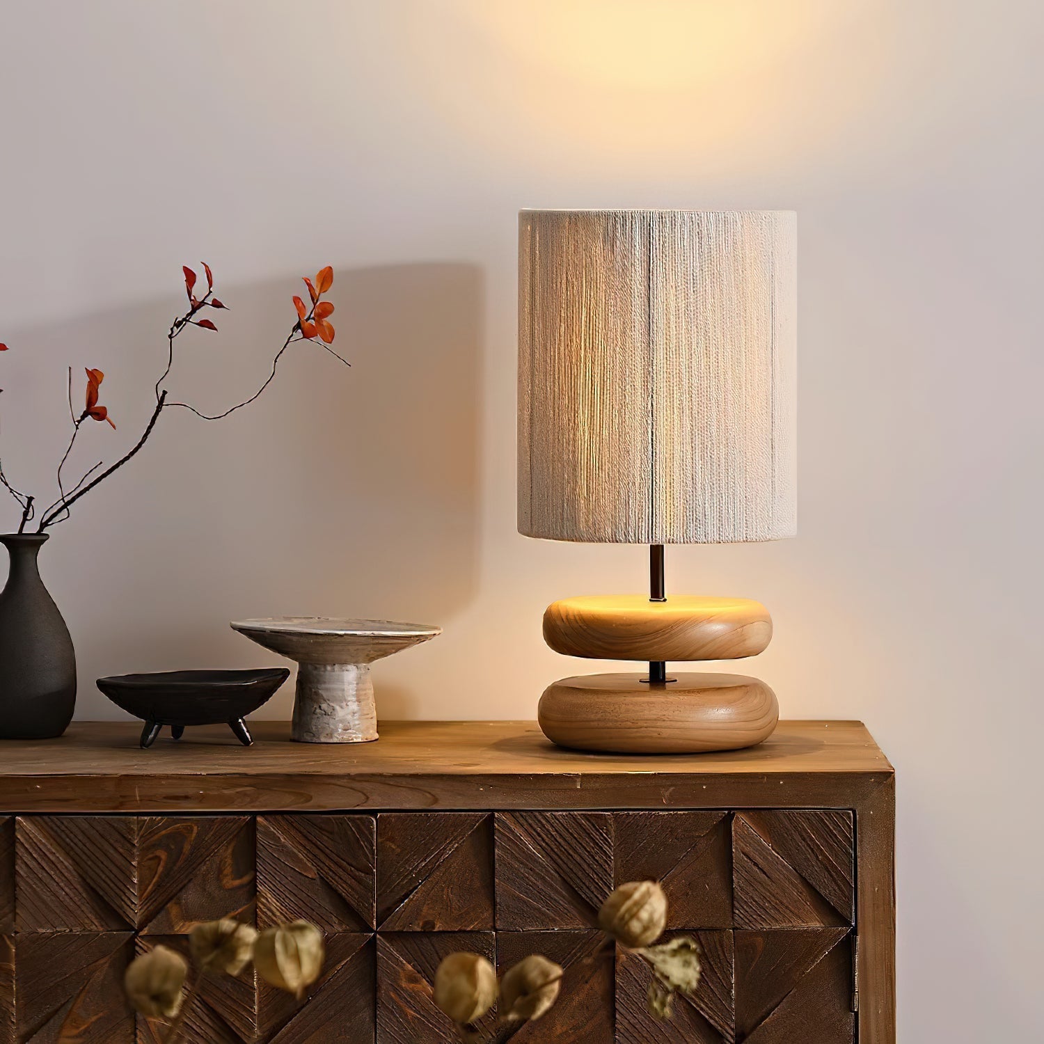 Morgan Minimalist Wood Table Lamp - Letslighting