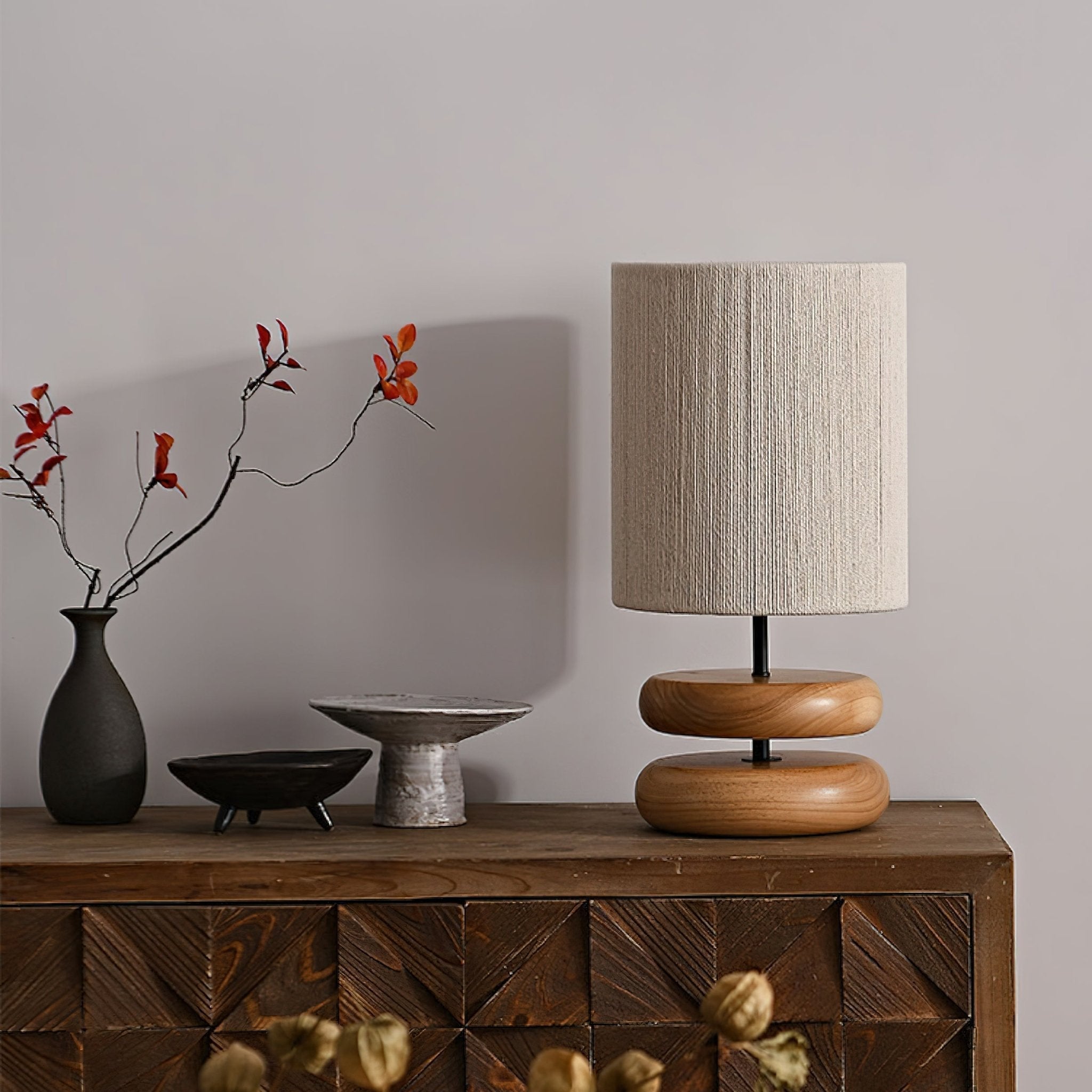 Morgan Minimalist Wood Table Lamp - Letslighting