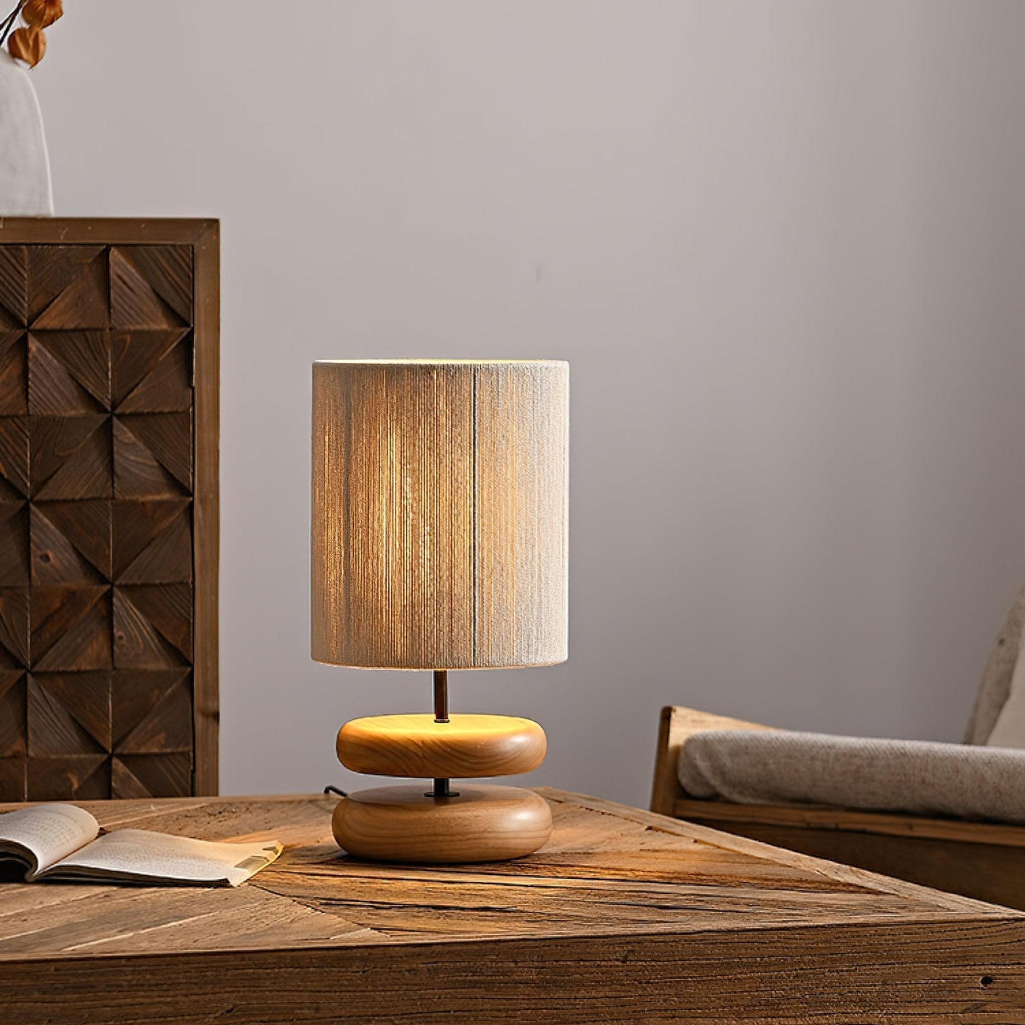 Morgan Minimalist Wood Table Lamp - Letslighting