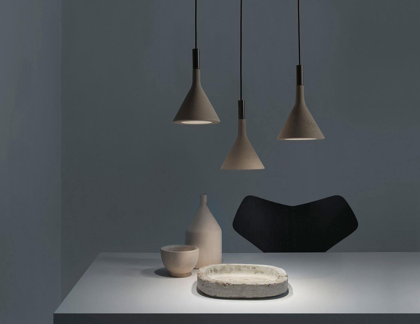 Solara Pendant Lamp Concrete Conical Industrial - Letslighting