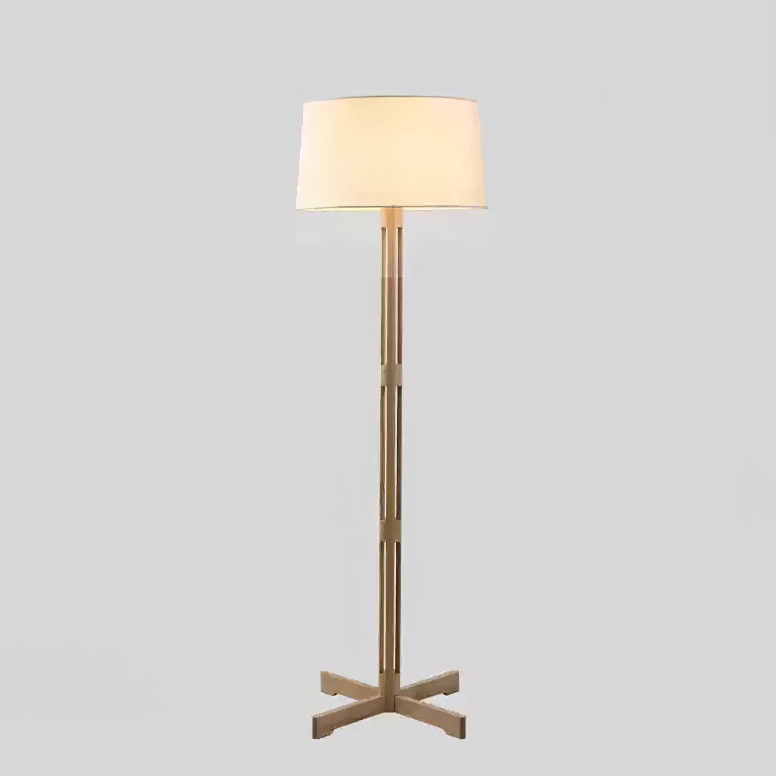 Terray Wood Fabric Classic Floor Lamp - Letslighting