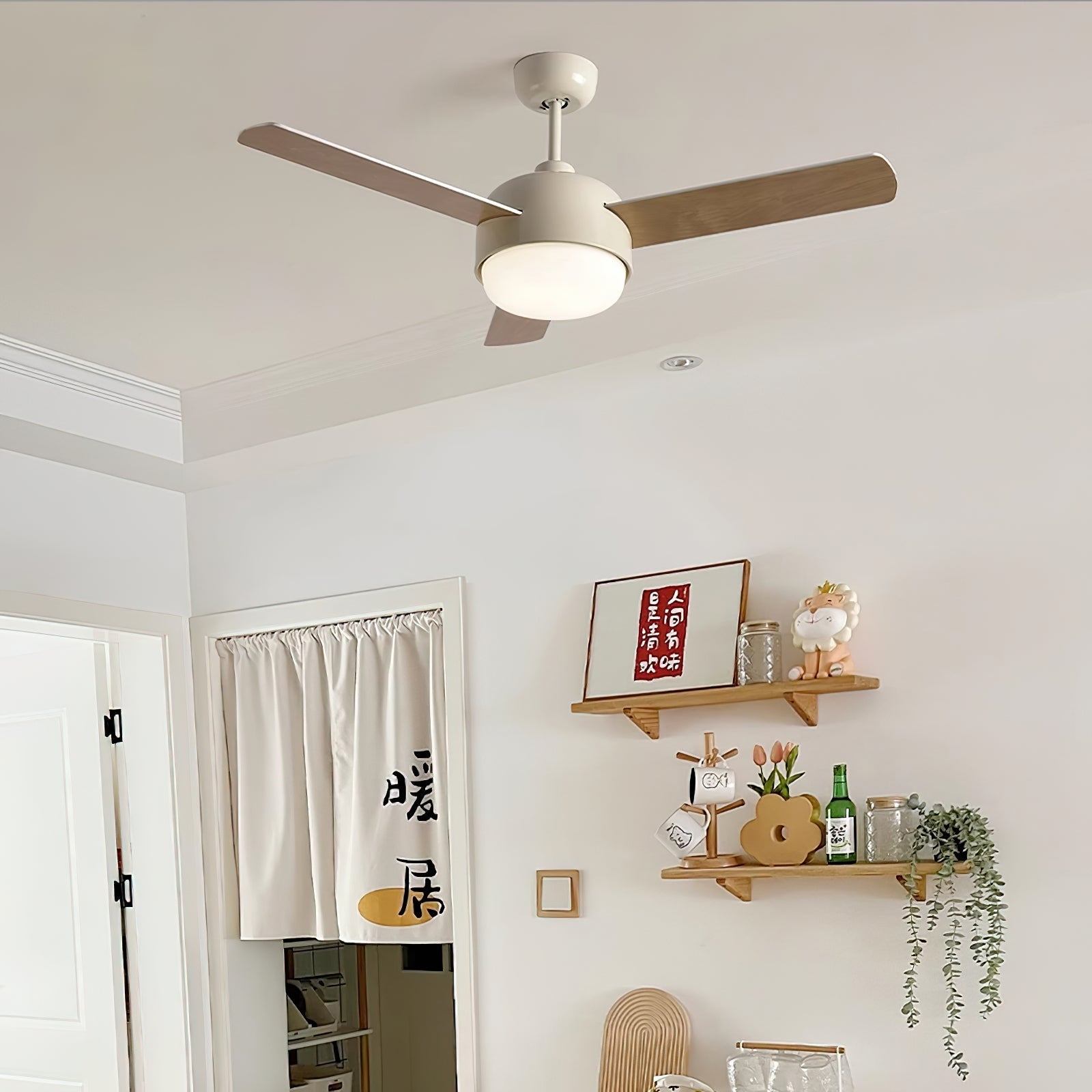 Velaee Nordic Macaron Ceiling Fan Light - Letslighting