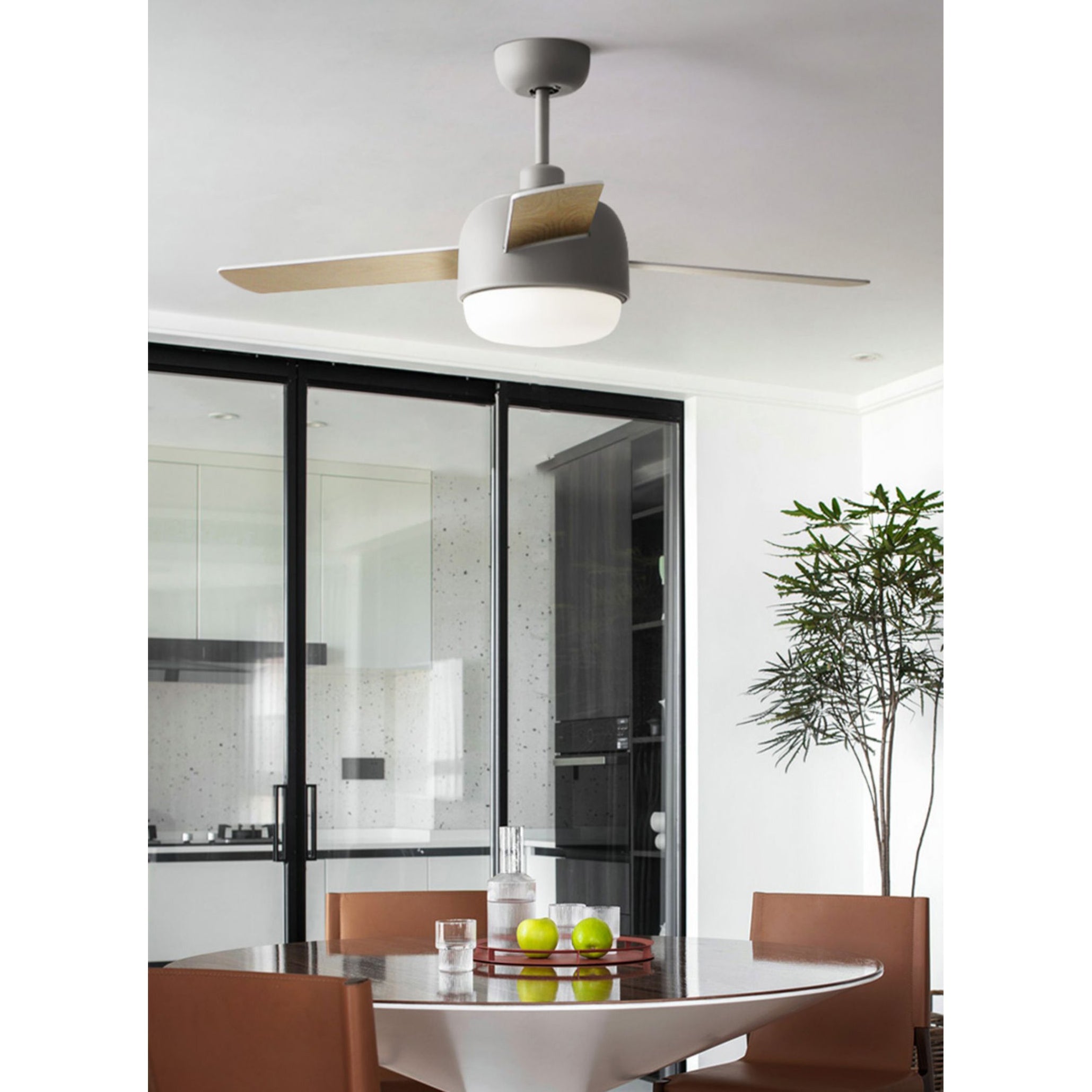 Velaee Nordic Macaron Ceiling Fan Light - Letslighting