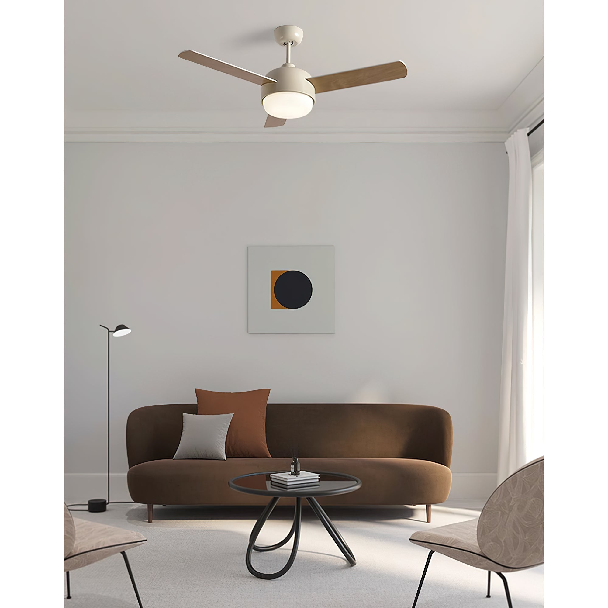 Velaee Nordic Macaron Ceiling Fan Light - Letslighting