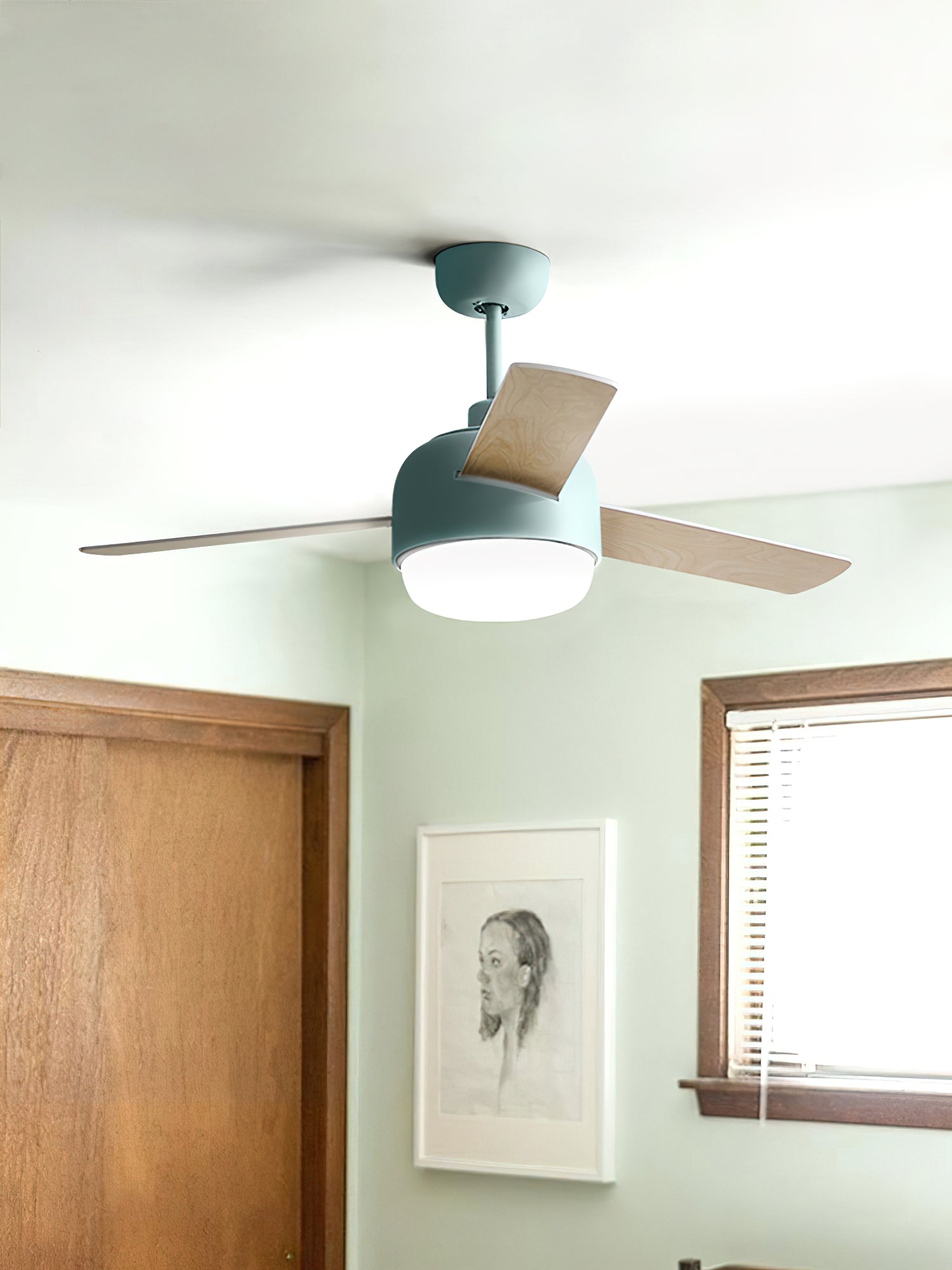 Velaee Nordic Macaron Ceiling Fan Light - Letslighting