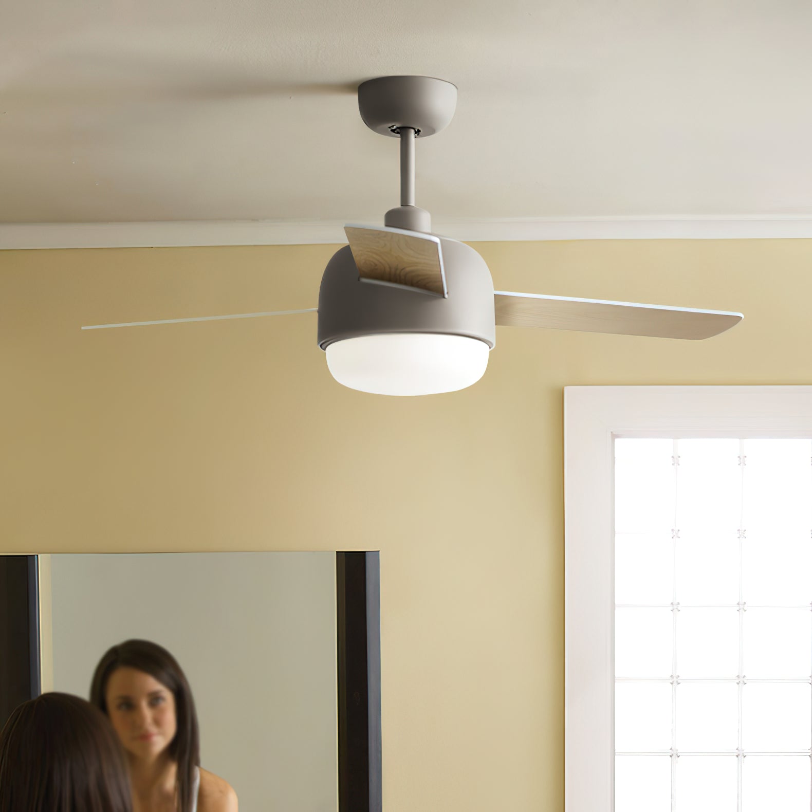 Velaee Nordic Macaron Ceiling Fan Light - Letslighting
