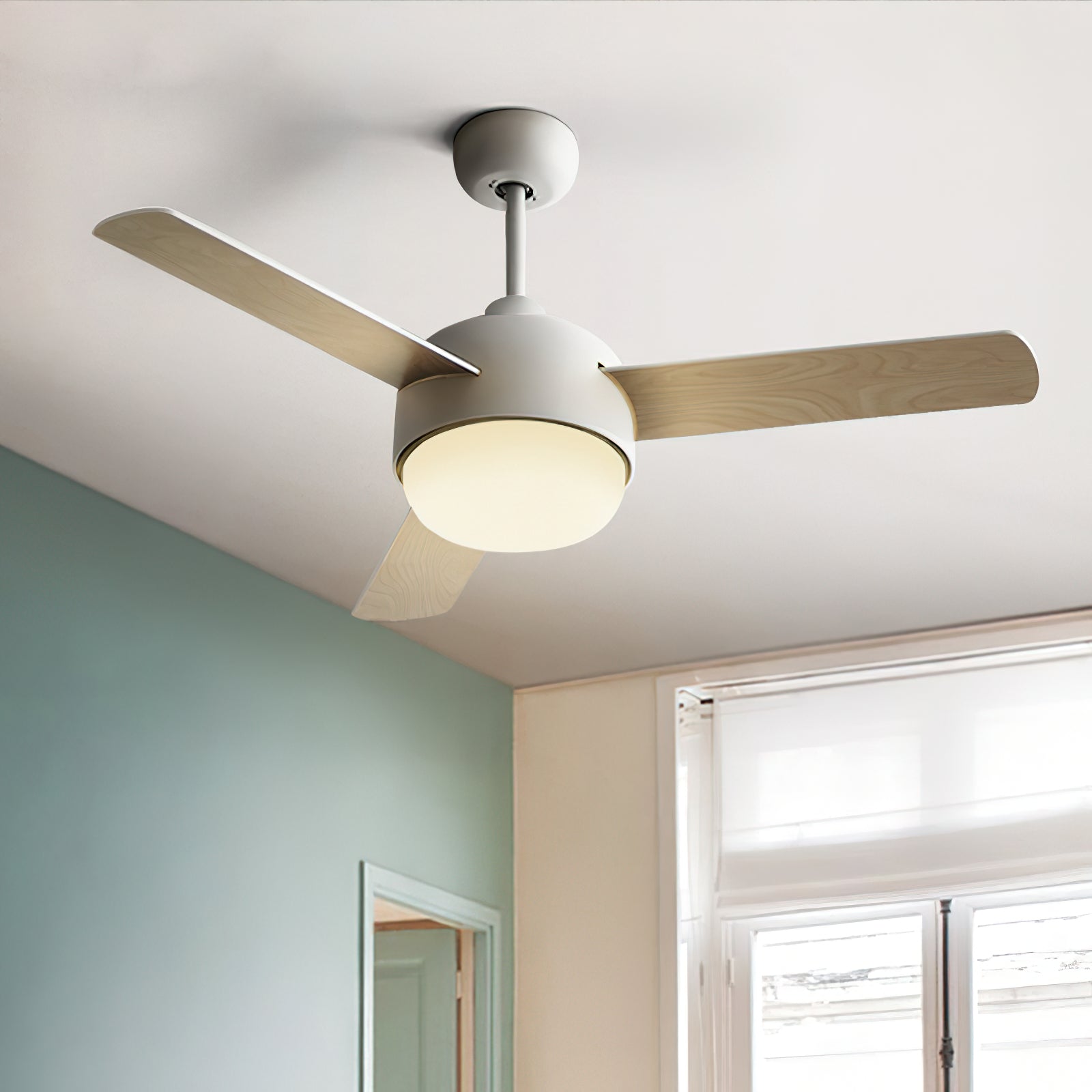 Velaee Nordic Macaron Ceiling Fan Light - Letslighting