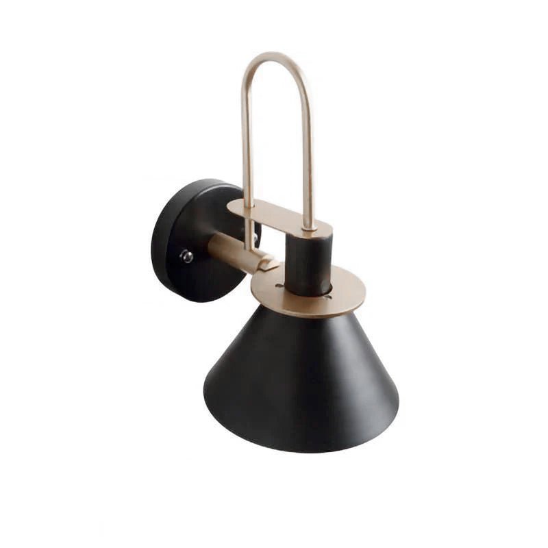 Lustra Wall Lamp Black Gold Minimalist - Letslighting