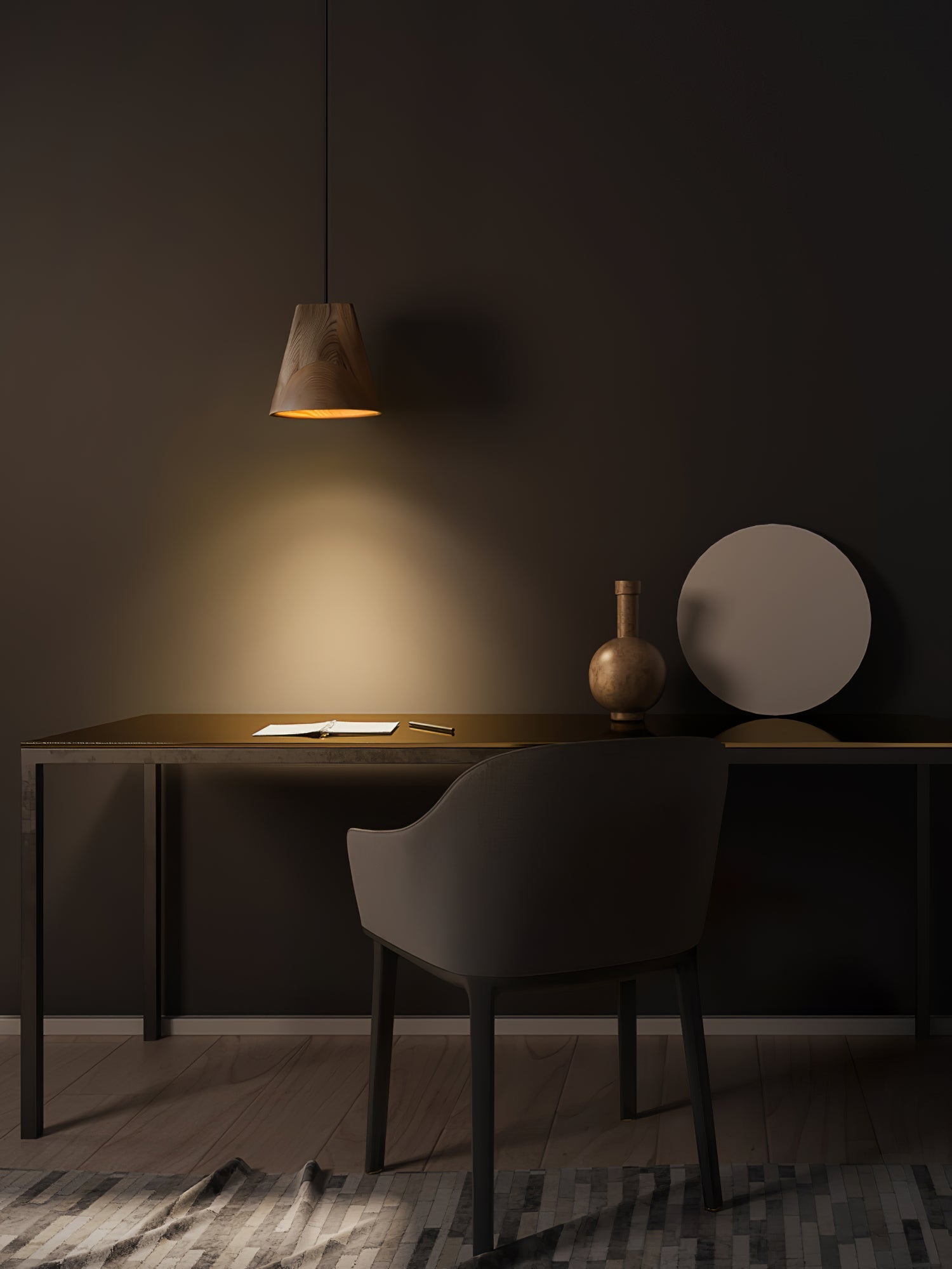 Vetra Rustic Wood Pendant Light - Letslighting