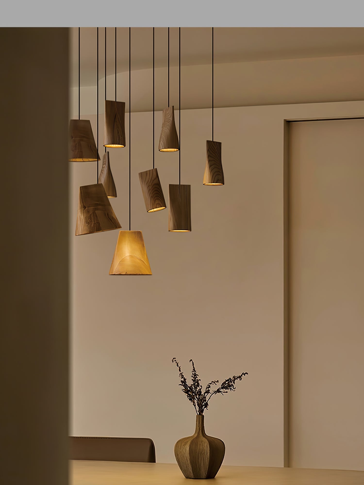 Vetra Rustic Wood Pendant Light - Letslighting