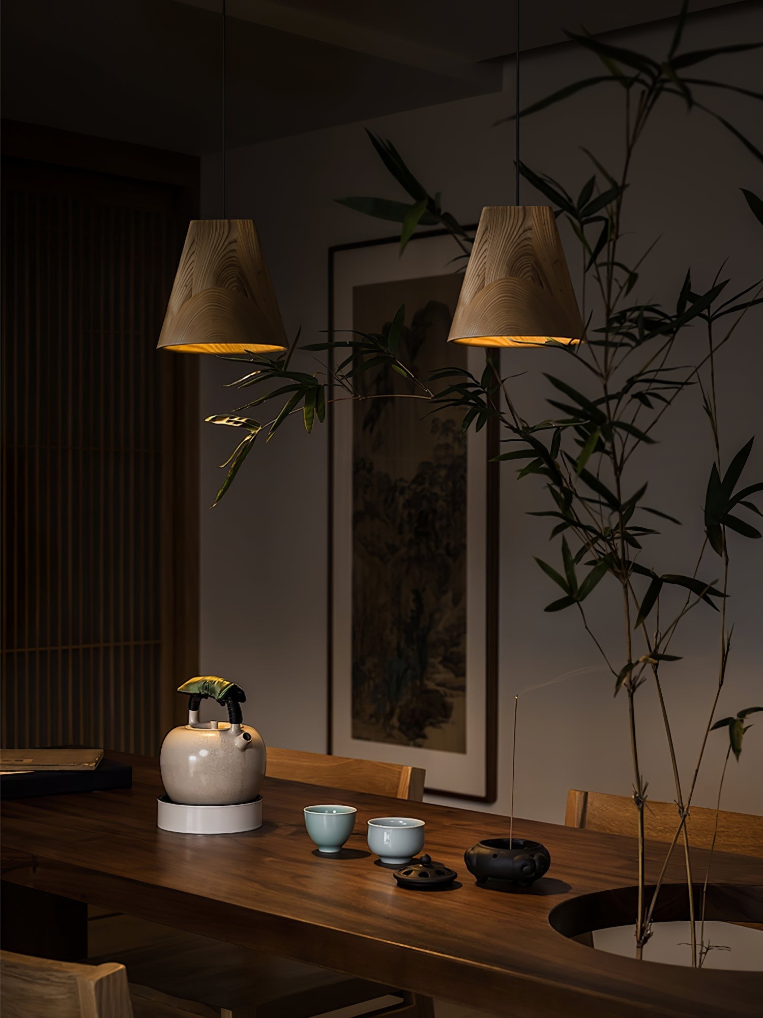 Vetra Rustic Wood Pendant Light - Letslighting