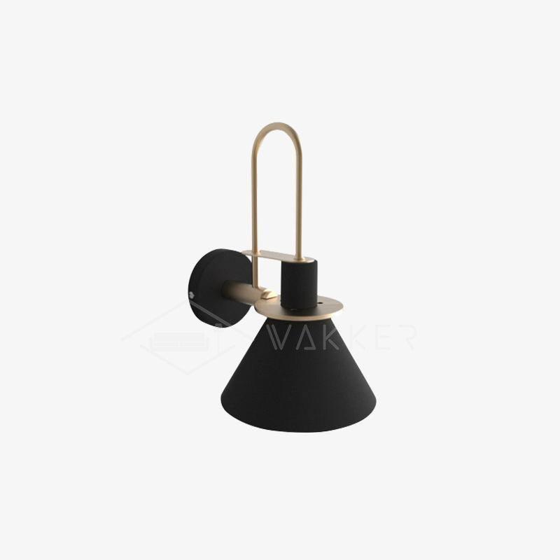 Lustra Wall Lamp Black Gold Minimalist - Letslighting