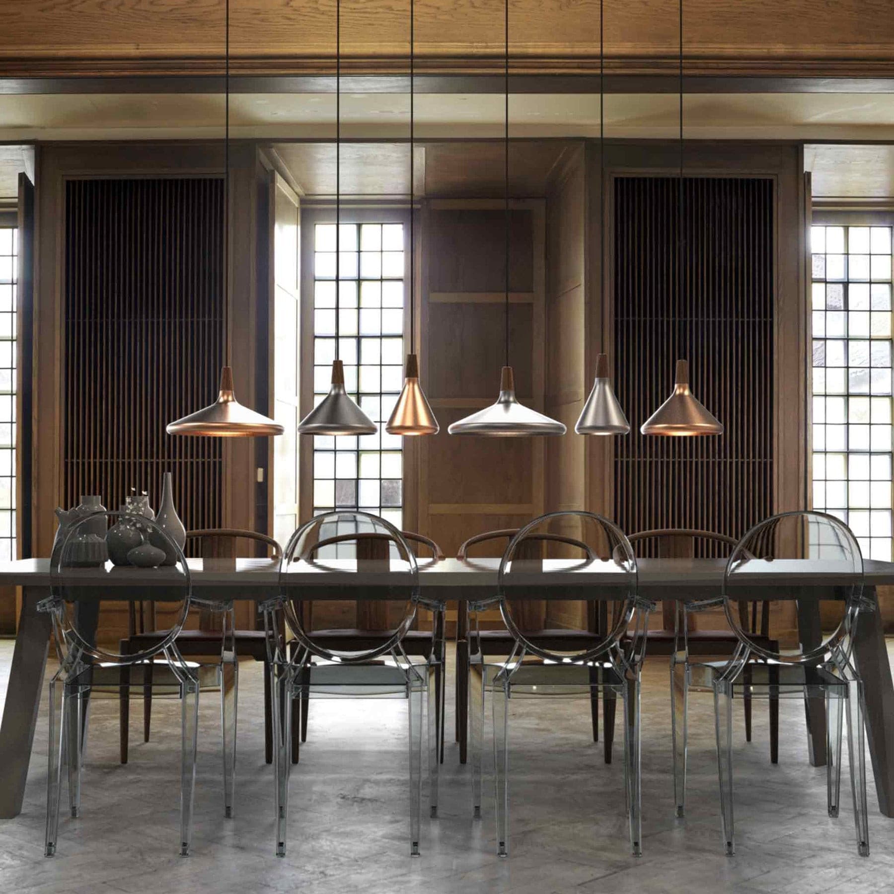 Nori Pendant Lamp Minimalist Shape With Wooden - Letslighting