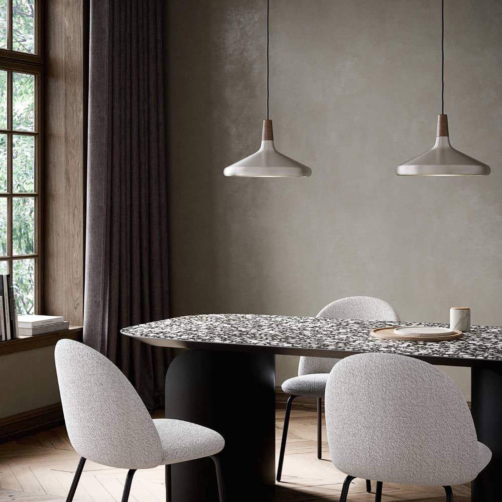 Nori Pendant Lamp Minimalist Shape With Wooden - Letslighting