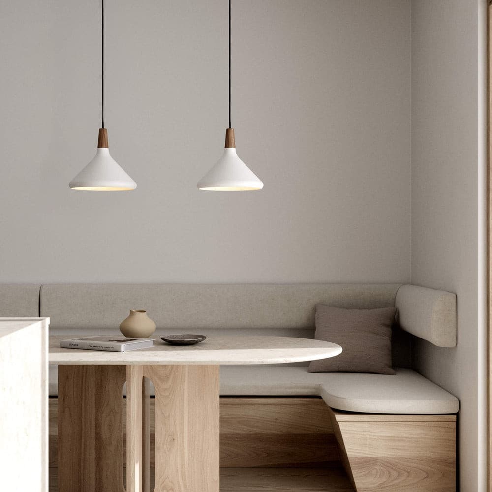 Nori Pendant Lamp Minimalist Shape With Wooden - Letslighting