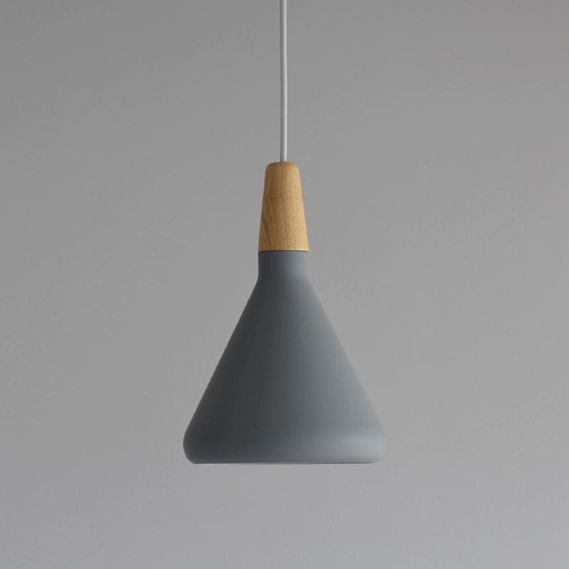Nori Pendant Lamp Minimalist Shape With Wooden - Letslighting