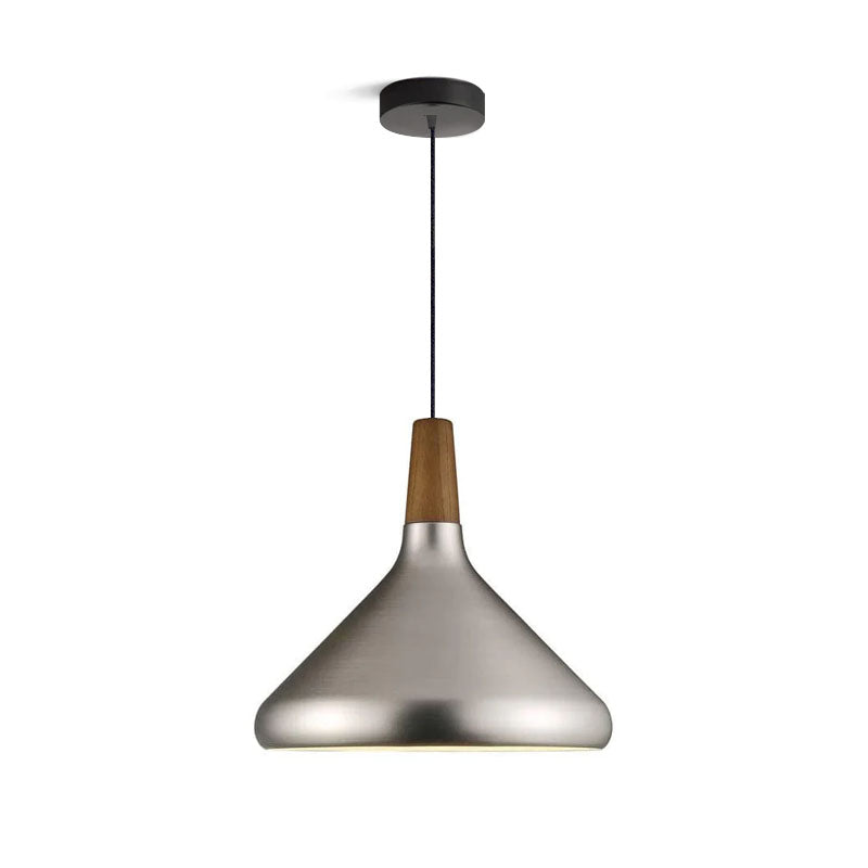 Nori Pendant Lamp Minimalist Shape With Wooden - Letslighting