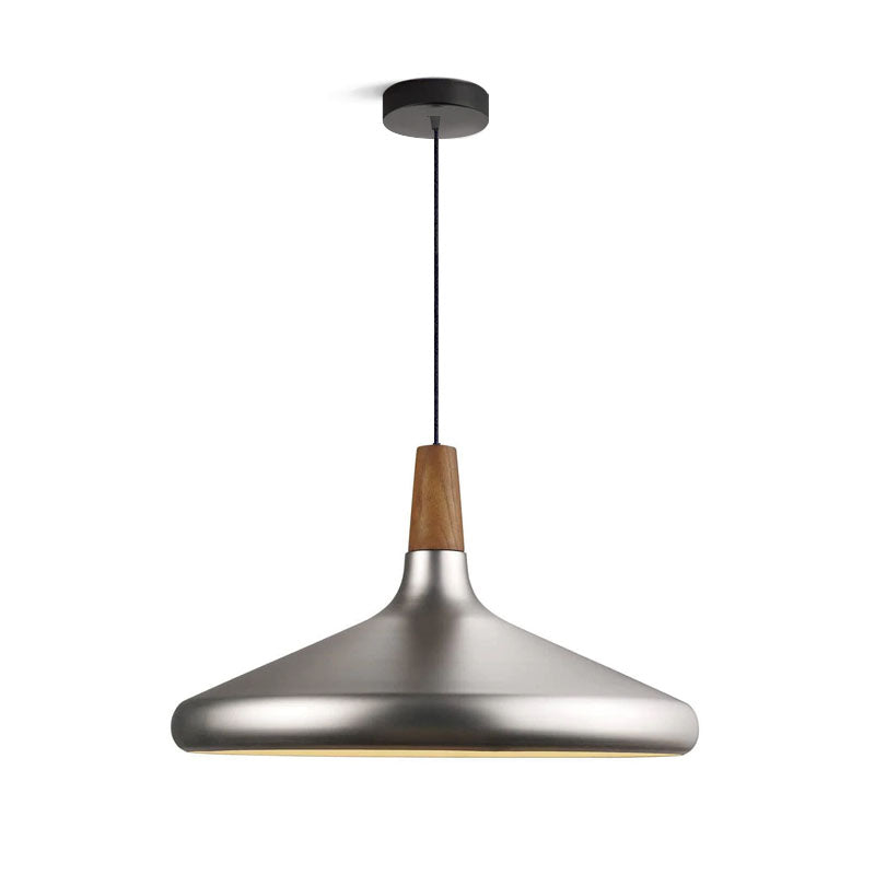 Nori Pendant Lamp Minimalist Shape With Wooden - Letslighting