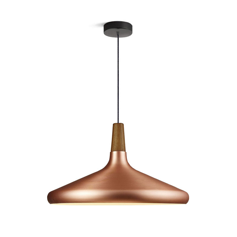 Nori Pendant Lamp Minimalist Shape With Wooden - Letslighting