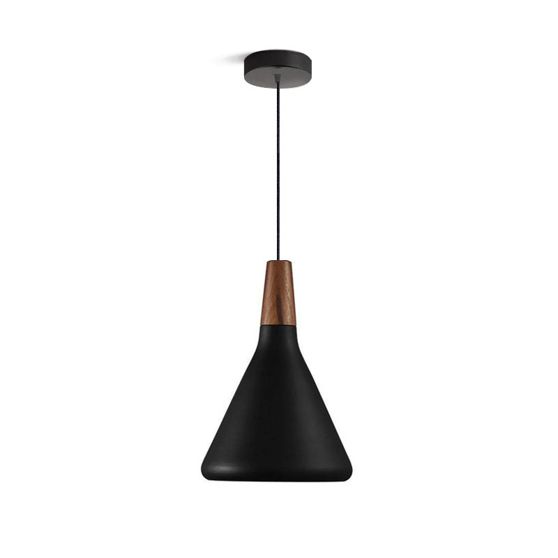 Nori Pendant Lamp Minimalist Shape With Wooden - Letslighting