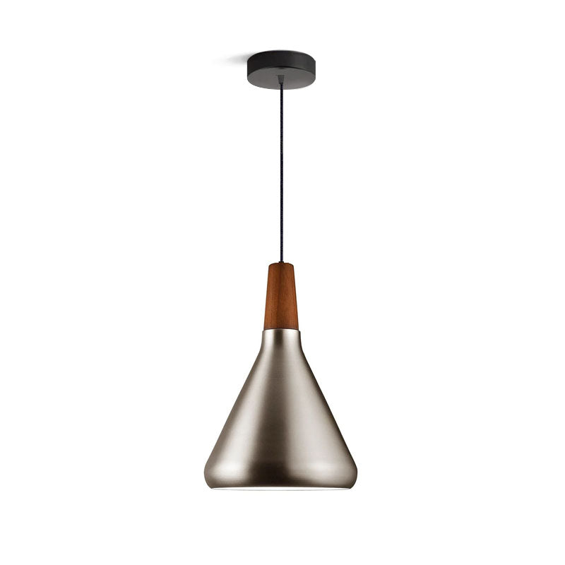 Nori Pendant Lamp Minimalist Shape With Wooden - Letslighting