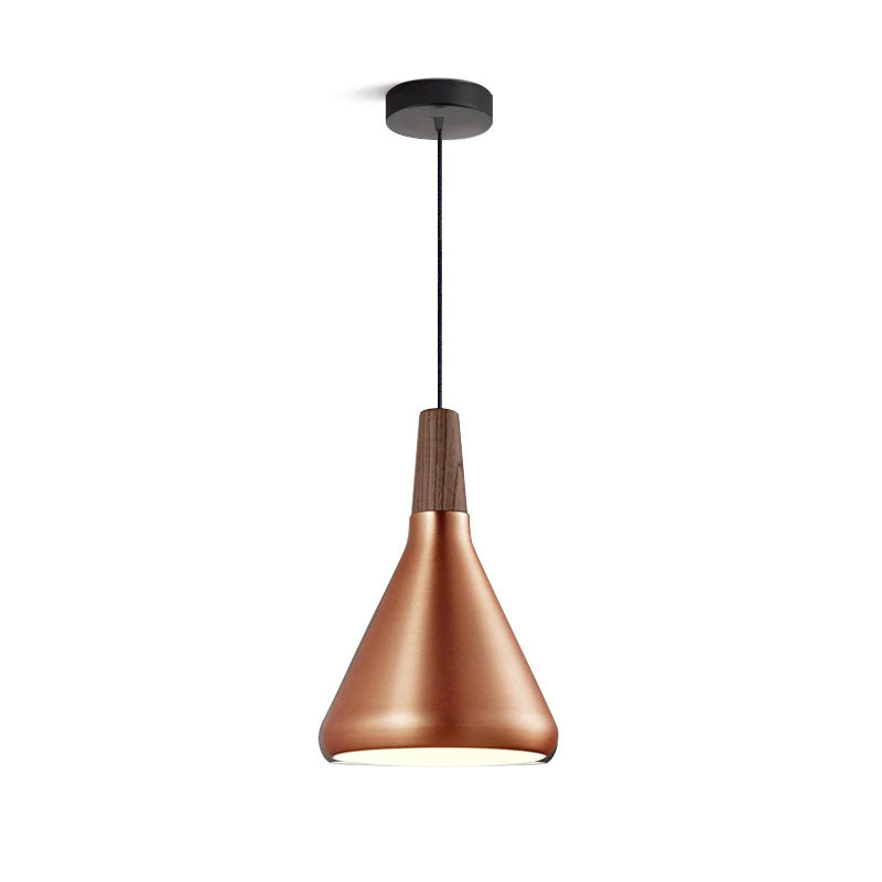 Nori Pendant Lamp Minimalist Shape With Wooden - Letslighting