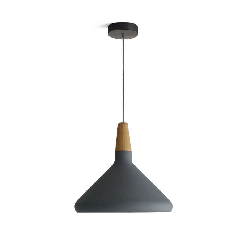 Nori Pendant Lamp Minimalist Shape With Wooden - Letslighting