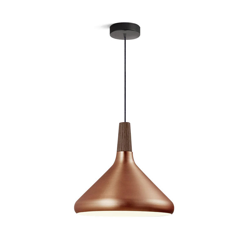 Nori Pendant Lamp Minimalist Shape With Wooden - Letslighting