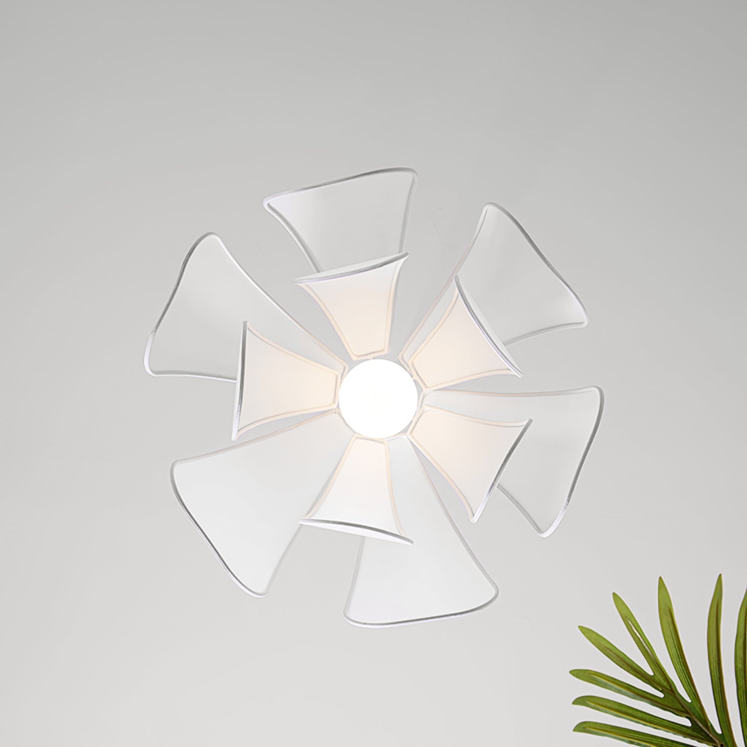 Norm Pendant Lamp Fabric Petal Shade For Dining Room - Letslighting