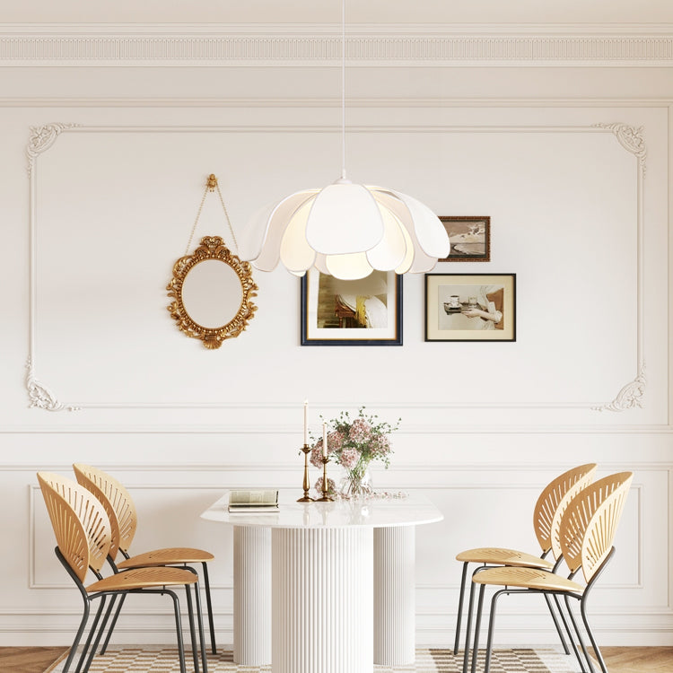 Norm Pendant Lamp Fabric Petal Shade For Dining Room - Letslighting