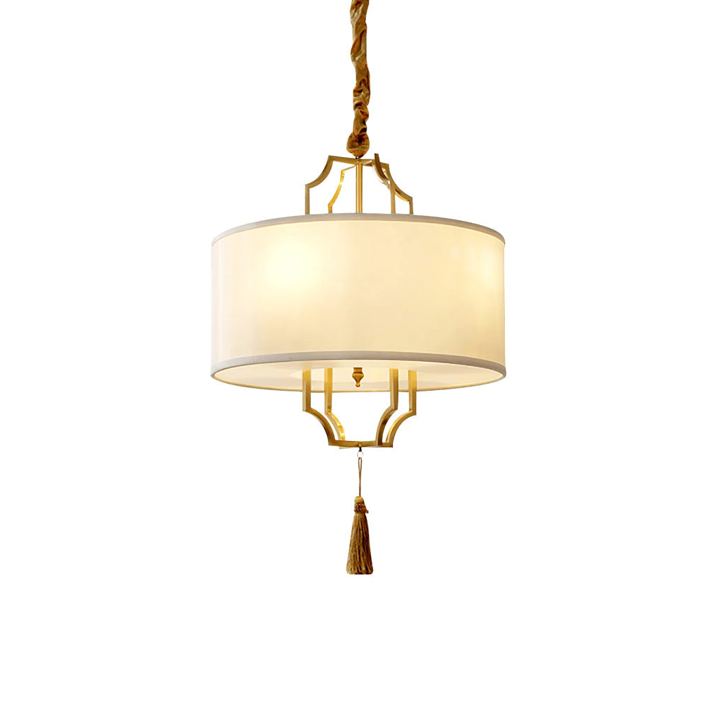Norwell Chandelier All-Copper Frame With Oriental Modern - Letslighting