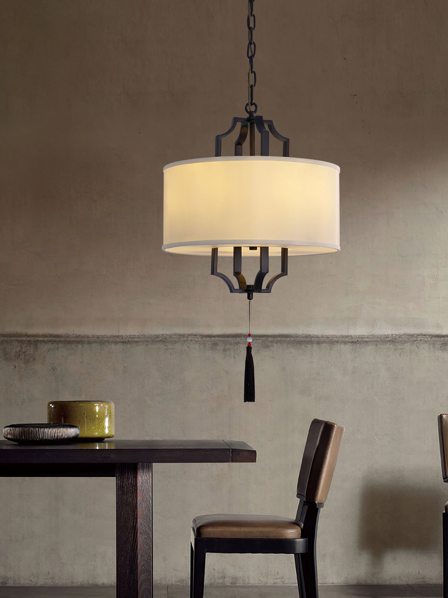 Norwell Chandelier All-Copper Frame With Oriental Modern - Letslighting