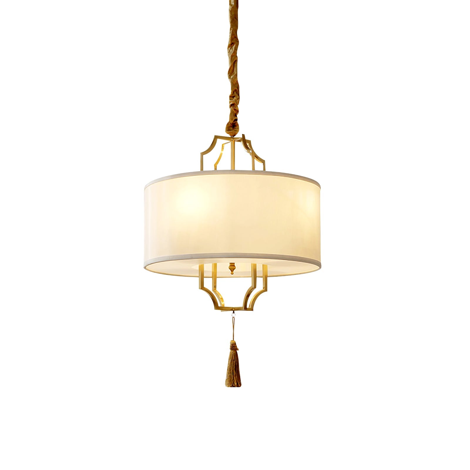 Norwell Chandelier All-Copper Frame With Oriental Modern - Letslighting