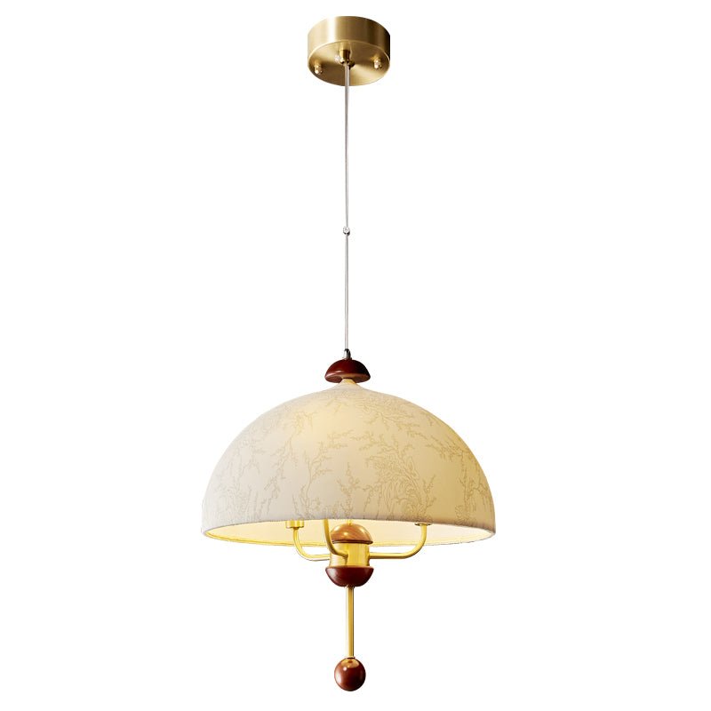 Varaeia Traditional Elegance Bloom Fabric Wood Pendant Lamp - Letslighting