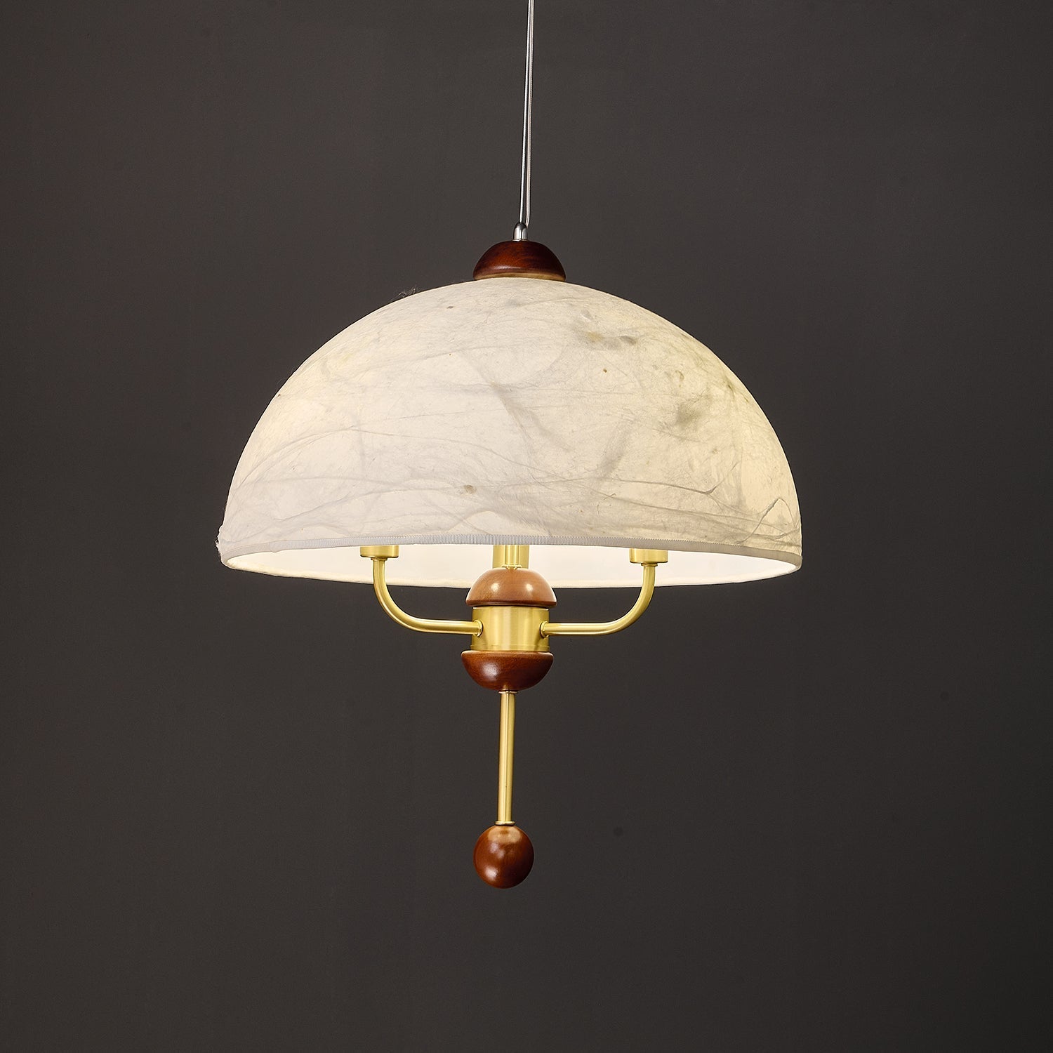 Varaeia Traditional Elegance Bloom Fabric Wood Pendant Lamp - Letslighting
