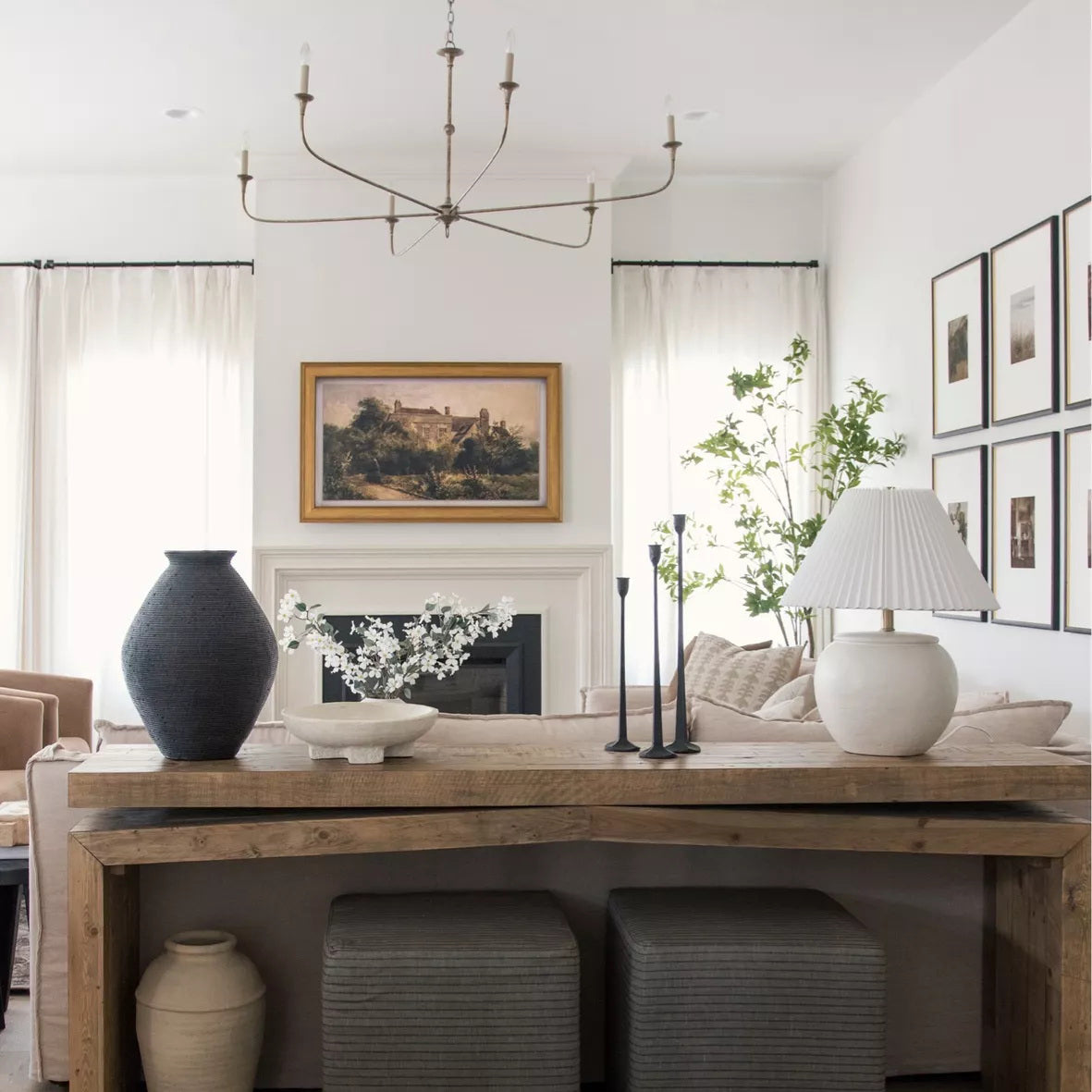 Unity Vintage Mid-century Bronze Chandelier - Letslighting