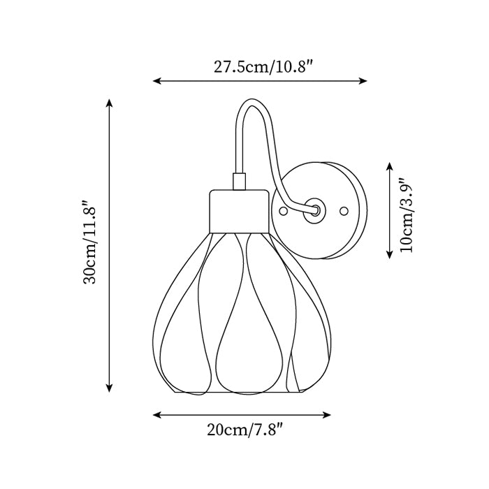 Pivona Glass Wall Lamp - Letslighting