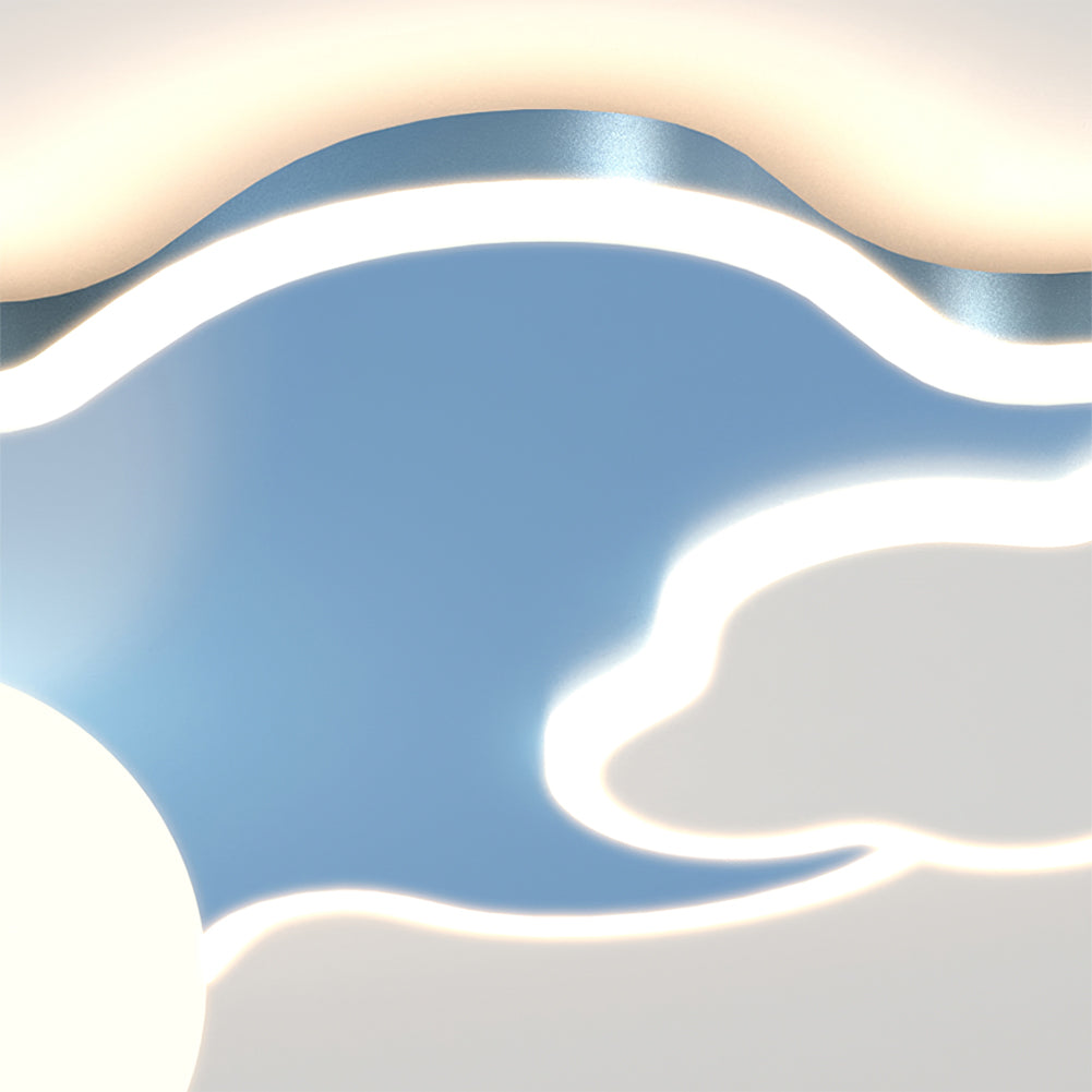 Nuages Ceiling Lamp Cloud Shape With Astronaut Detail - Letslighting