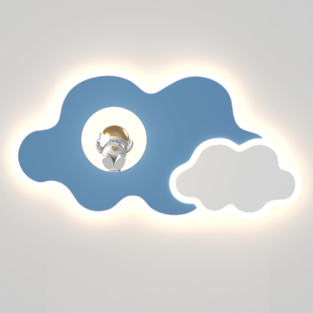Nuages Ceiling Lamp Cloud Shape With Astronaut Detail - Letslighting