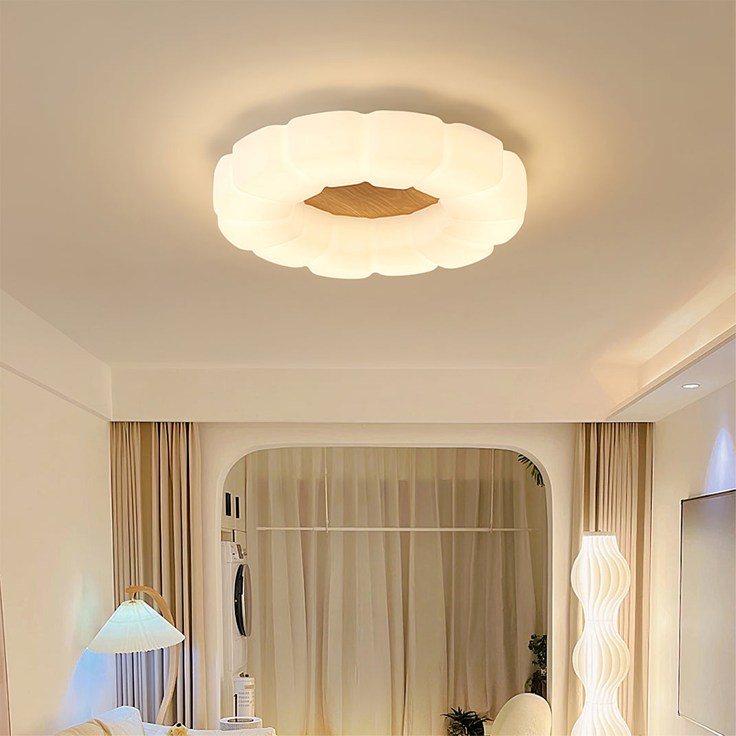 Nubi Ceiling Lamp Acrylic Wood Nordic - Letslighting
