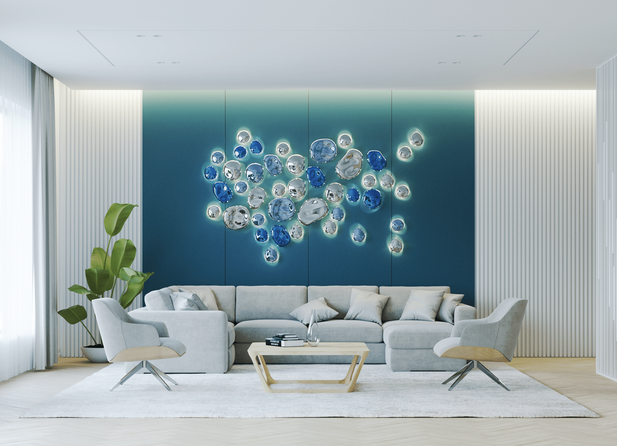 Nyzoris Bubble Glass Wall Light - Letslighting