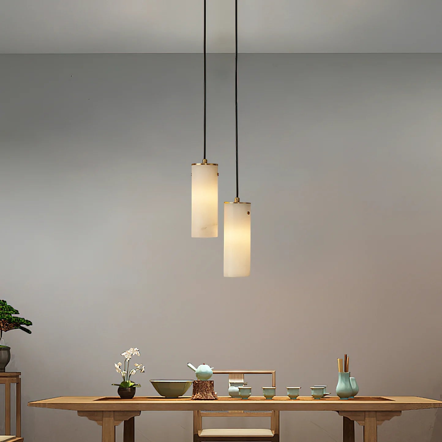 Kristy Modern Pendant Light Alabaster - Letslighting