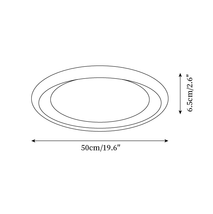 Nuria Ceiling Lamp Round Silhouette Minimalist Ambient - Letslighting