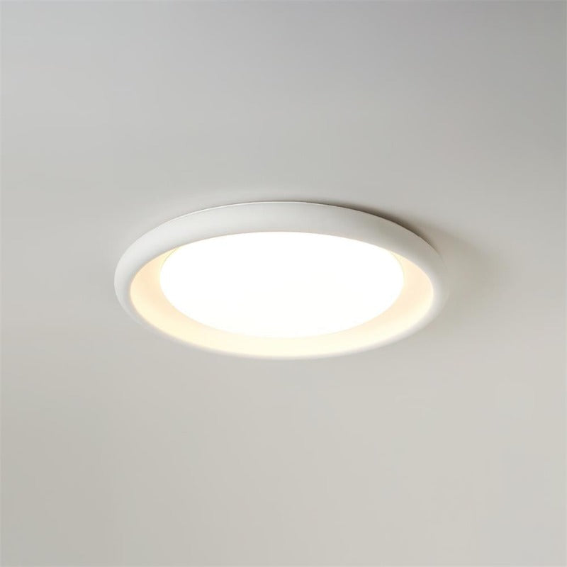 Nuria Ceiling Light Concrete Acrylic Circular Minimalist - Letslighting