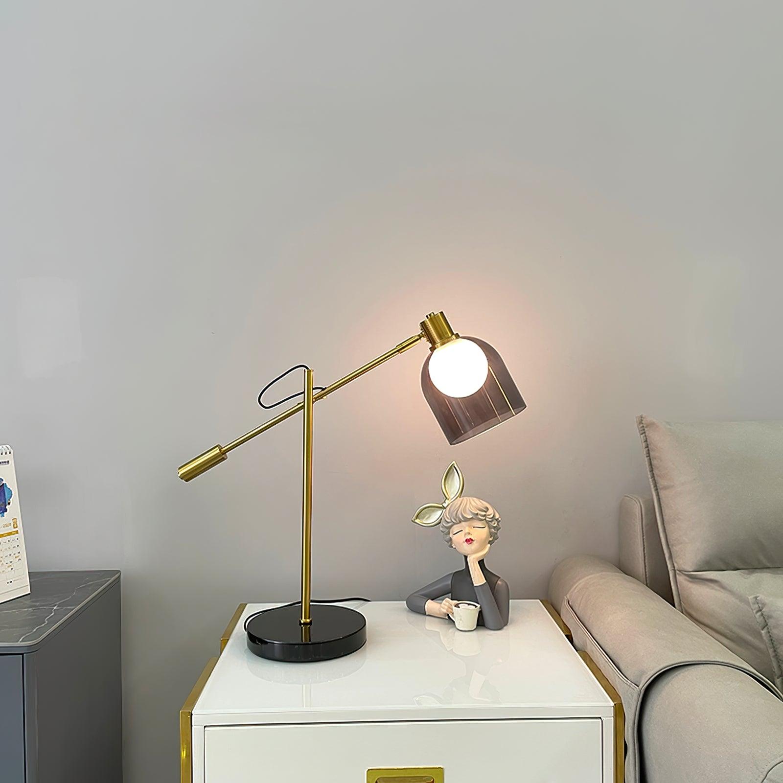Nelia Marble Industrial Table Lamp - Letslighting