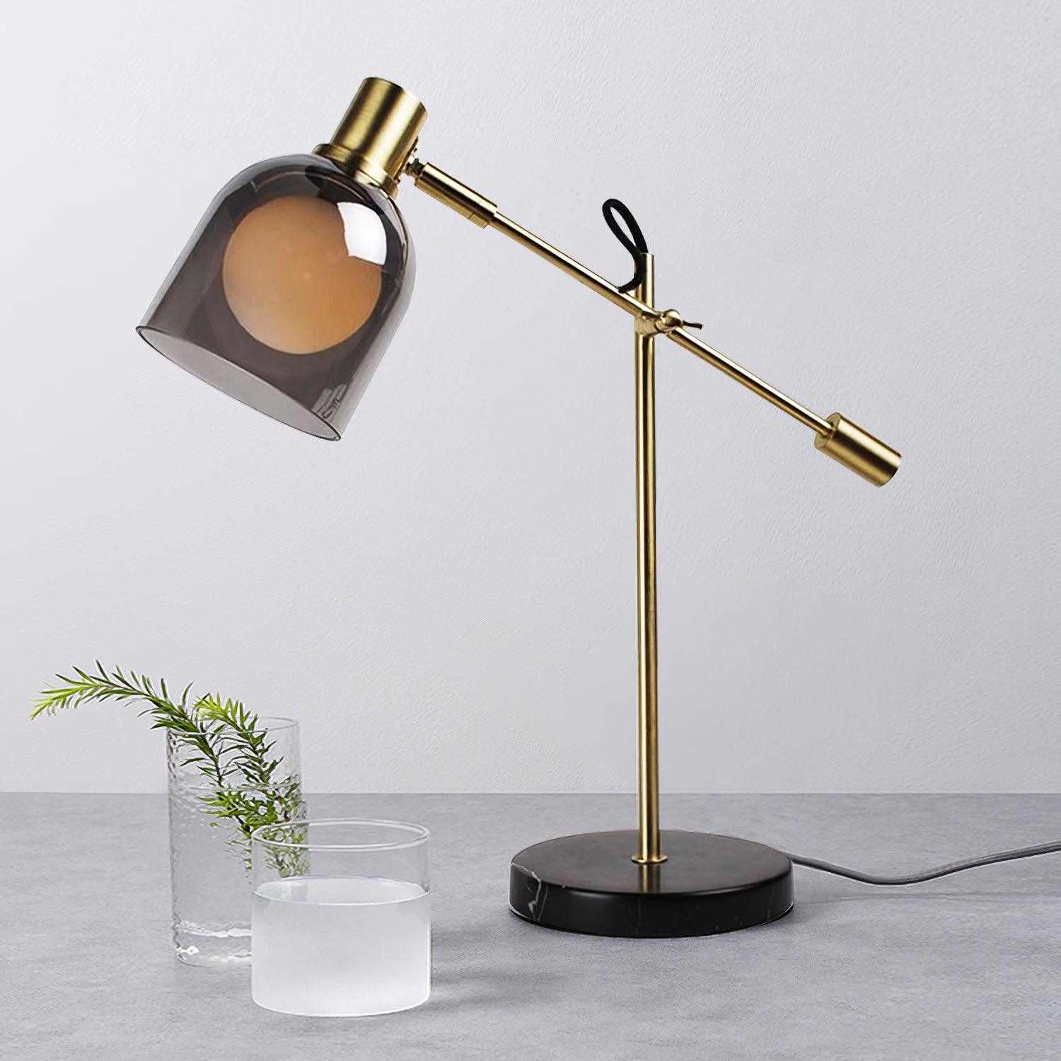 Nelia Marble Industrial Table Lamp - Letslighting
