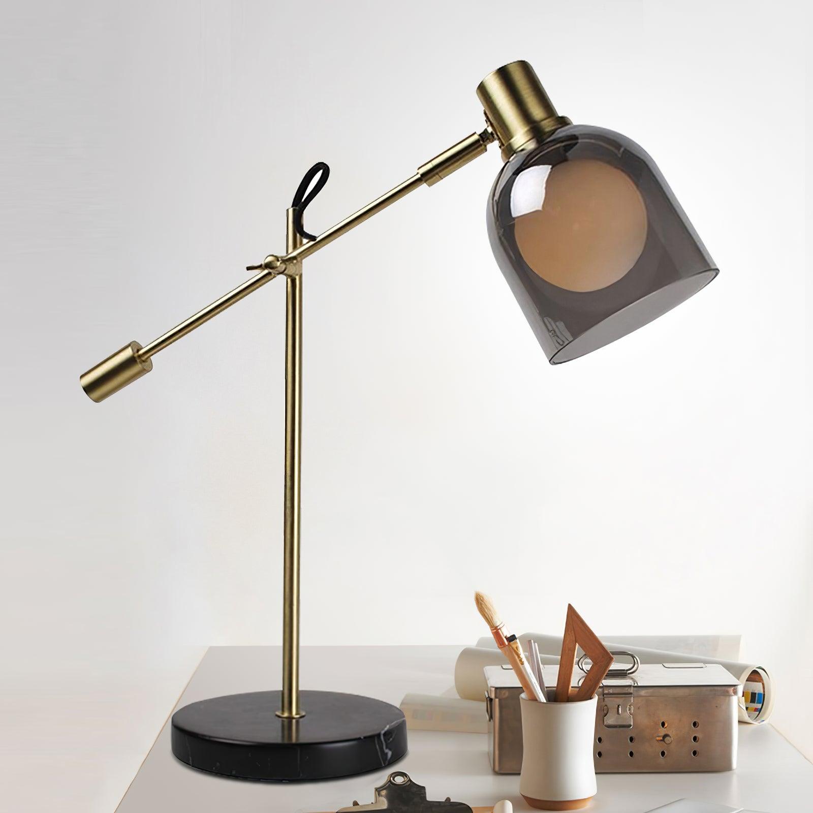 Nelia Marble Industrial Table Lamp - Letslighting