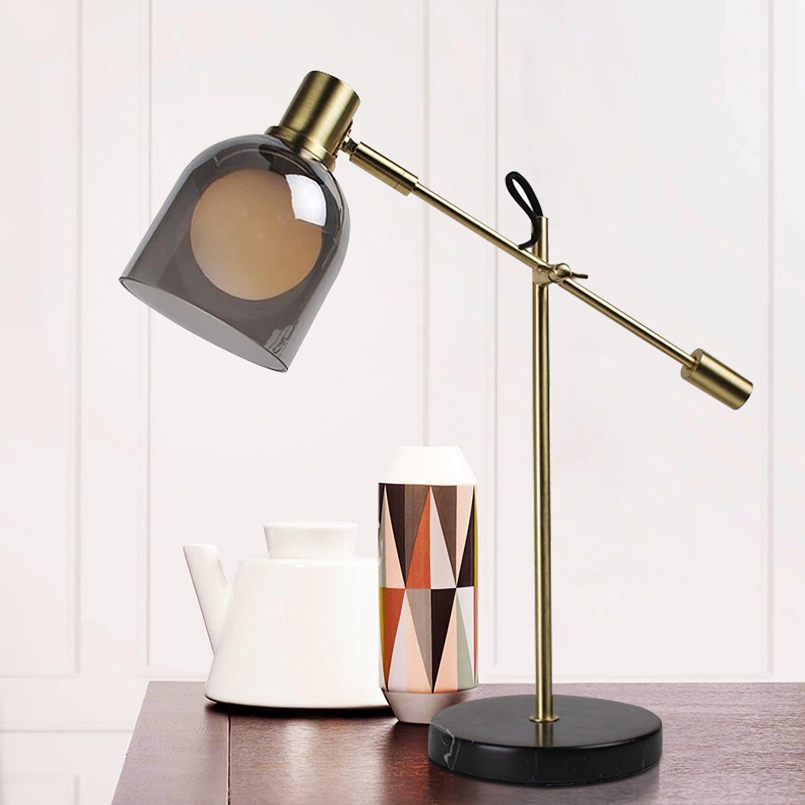 Nelia Marble Industrial Table Lamp - Letslighting