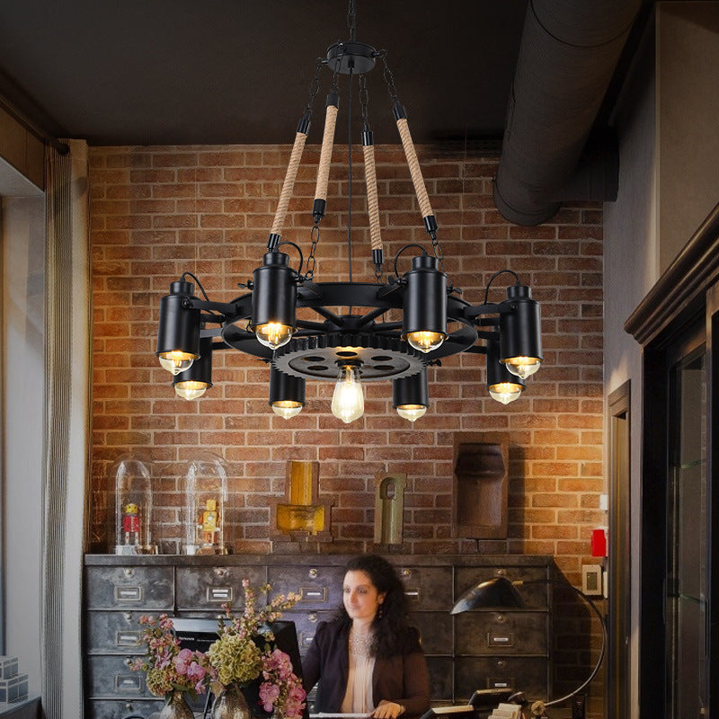 Epoch Industrial LED Pendant Light Metal Rope Cafe Bar - Letslighting