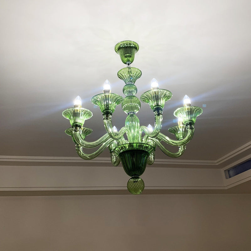 Silva Retro Chandelier Glass Dining Room Living Room - Letslighting
